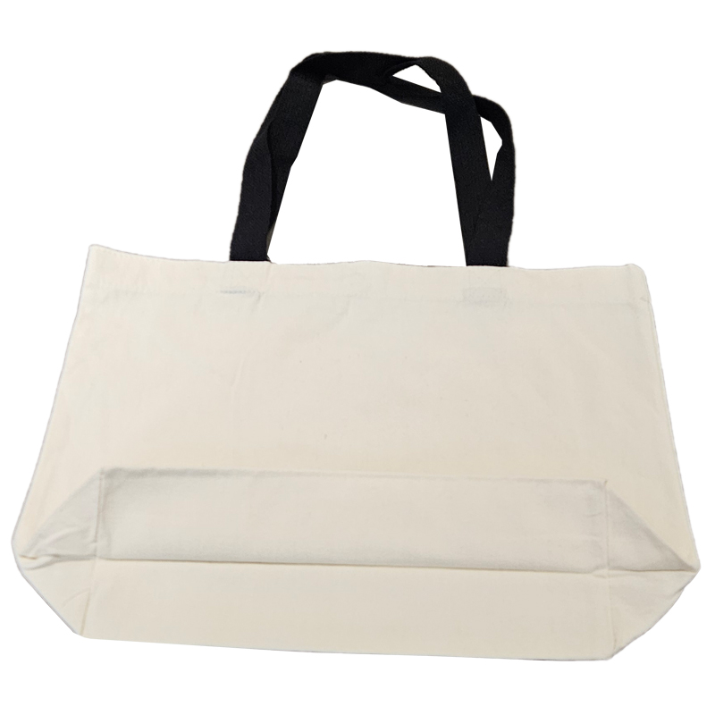 18”W x 5"D x 14”H 8 oz Cotton Canvas Fashion Bag with Magnetic Button Black Straps PICK A DESIGN FROM OUR SHIRTS CATALOGUE - Go to the shirt design you like, SAVE the jpeg and attach the image file here - Image 5