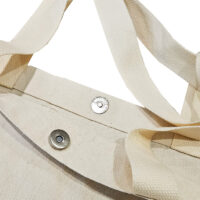 Alternative view of 18”W x 5"D x 14”H 8 oz Cotton Canvas Fashion Bag with Magnetic Button Natural Straps PICK A DESIGN FROM OUR SHIRTS CATALOGUE - Go to the shirt design you like, SAVE the jpeg and attach the image file here