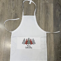 Alternative view of 22.5”x30” 8oz Polyester Cotton Adjustable Bib Apron Adult Solid White PICK A DESIGN FROM OUR SHIRTS CATALOGUE - Go to the shirt design you like, SAVE the jpeg and attach the image file here