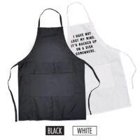 22.5”x30” 8oz Polyester Cotton Adjustable Bib Apron Adult BLACK & WHITE Mix PICK A DESIGN FROM OUR SHIRTS CATALOGUE - Go to the shirt design you like, SAVE the jpeg and attach the image file here
