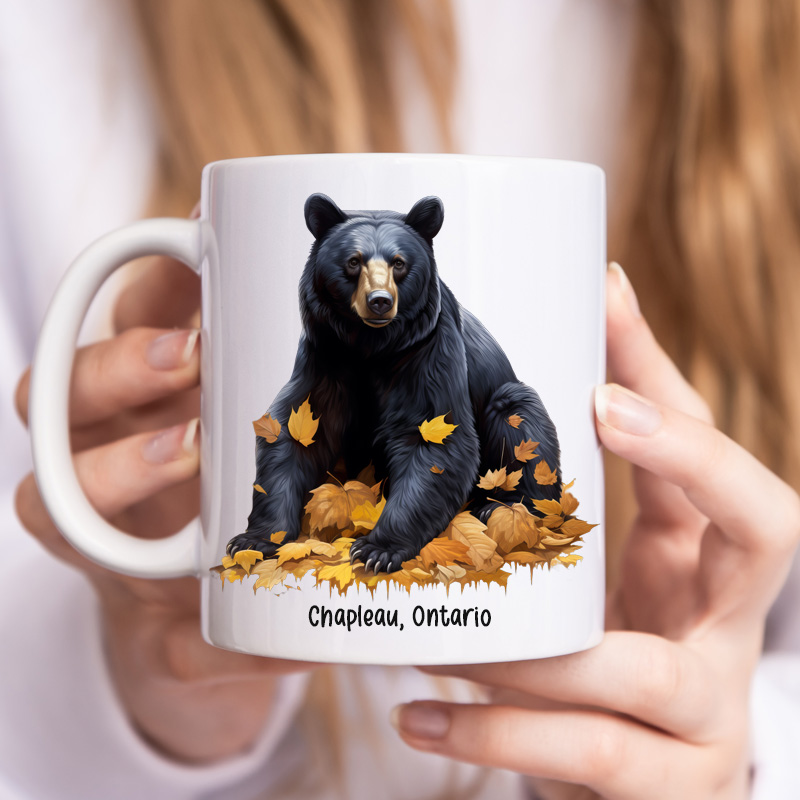 Ceramic Mug Printed 6 Designs WILDLIFE WOODLAND ANIMALS MAPLE LEAVES 6 Designs GROUP A 11oz Capacity *minimum order 6 mugs* (order in increments of 6) - Image 4