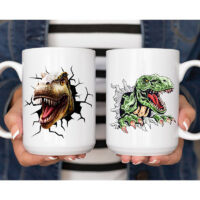 Ceramic Mug Printed WILDLIFE PREHISTORIC DINOSAUR Pick Your Design 15oz Capacity - Image 7