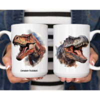 Alternative view of Ceramic Mug Printed WILDLIFE PREHISTORIC DINOSAUR Pick Your Design 15oz Capacity