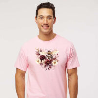 Tee Shirt Printed Bee Watercolour Art Majestic Bees #09