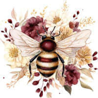 Alternative view of Tee Shirt Printed Bee Watercolour Art Majestic Bees #10