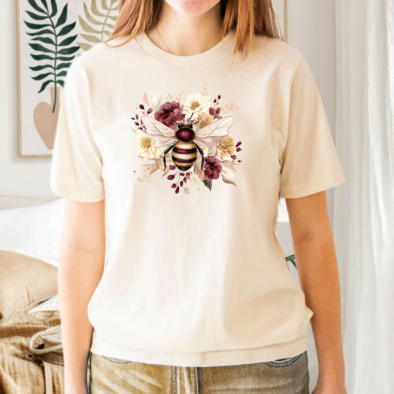 Tee Shirt Printed Bee Watercolour Art Majestic Bees #10 - Image 3
