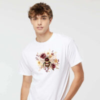 Tee Shirt Printed Bee Watercolour Art Majestic Bees #10