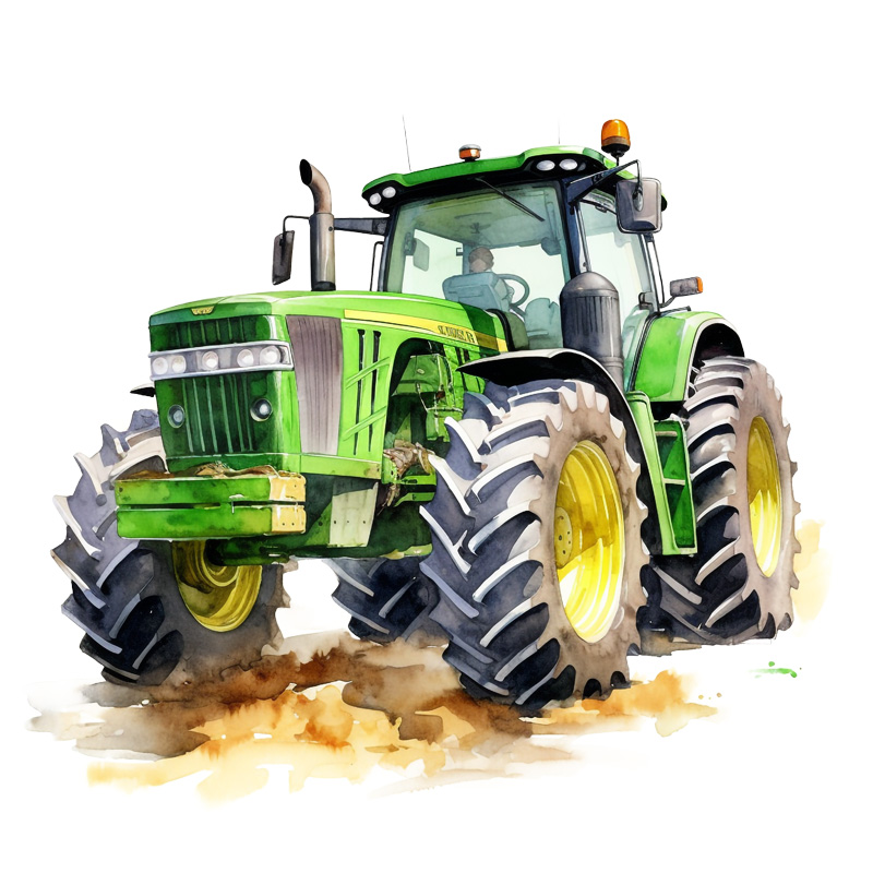 Tee Shirt Printed Farm Life Farm Equipment - Tractors #02 - Image 2