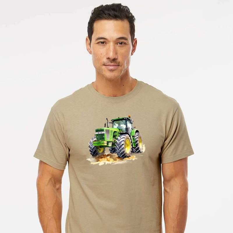Tee Shirt Printed Farm Life Farm Equipment - Tractors #02