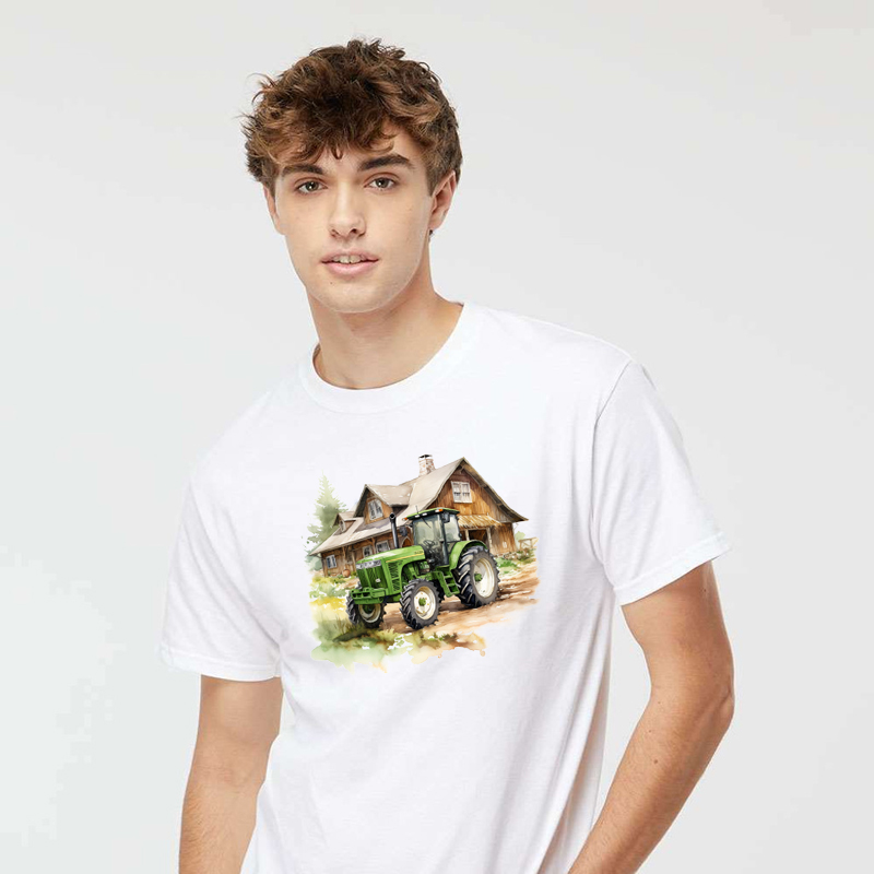 Tee Shirt Printed Farm Life Farm Equipment - Tractors #03 - Image 2
