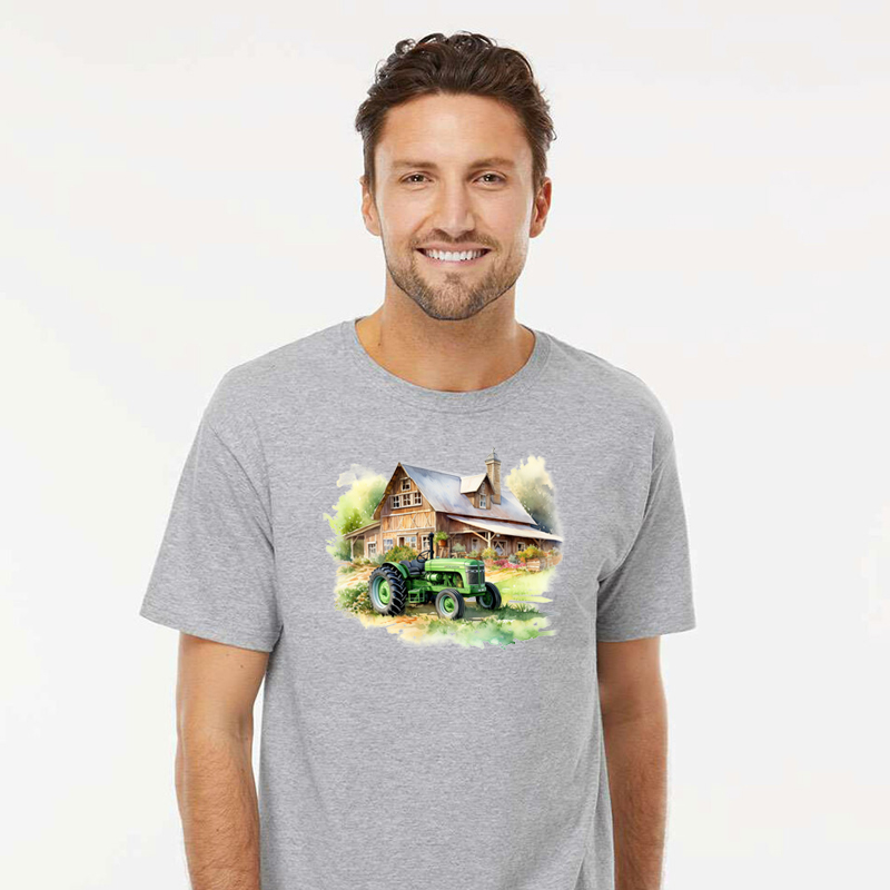 Tee Shirt Printed Farm Life Farm Equipment - Tractors #04