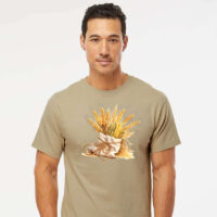 Tee Shirt Printed Farm Life Farming Golden Wheat #02