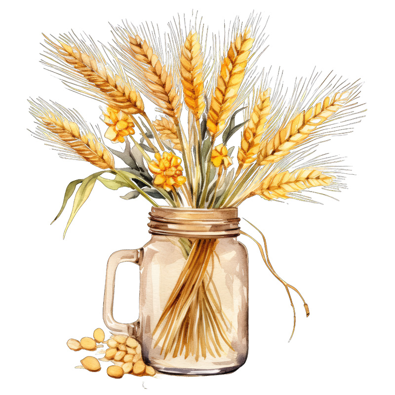 Tee Shirt Printed Farm Life Farming Golden Wheat #06 - Image 2