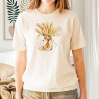 Tee Shirt Printed Farm Life Farming Golden Wheat #06