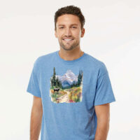 Tee Shirt Printed Adventure Outdoors Canadian Rockies #02