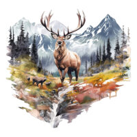 Alternative view of Tee Shirt Printed Adventure Outdoors Canadian Rockies #03