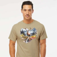Tee Shirt Printed Adventure Outdoors Canadian Rockies #03