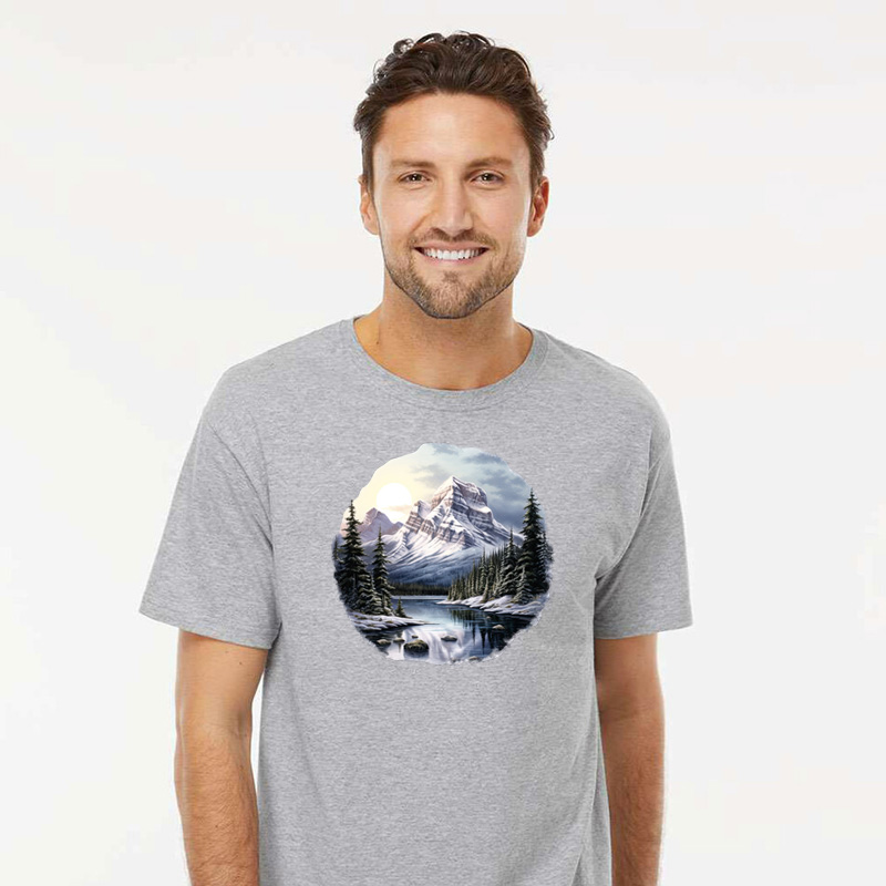 Tee Shirt Printed Adventure Outdoors Canadian Rockies #04 - Image 2