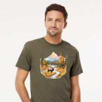 Tee Shirt Printed Adventure Outdoors Canadian Rockies #05