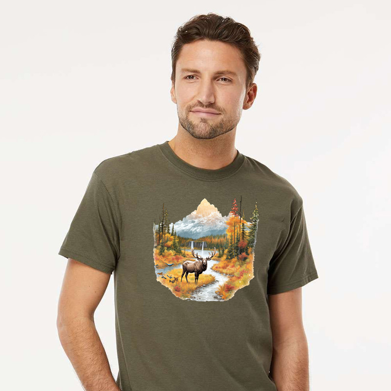 Tee Shirt Printed Adventure Outdoors Canadian Rockies #05