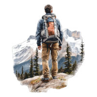 Alternative view of Tee Shirt Printed Adventure Outdoors Canadian Rockies #08