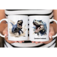 Alternative view of Ceramic Mug Printed WILDLIFE PREHISTORIC DINOSAUR Pick Your Design 11oz Capacity