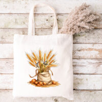 15”W x 16”H 5oz Cotton Shopping Tote Black & Natural Mix PICK A DESIGN FROM OUR SHIRTS CATALOGUE - Go to the shirt design you like, SAVE the jpeg and attach the image file here - Image 9