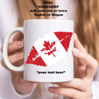 Alternative view of Ceramic Mug Printed 6 Designs Canada True North Kiss My Eh Proud as Puck 11oz ALL WHITE