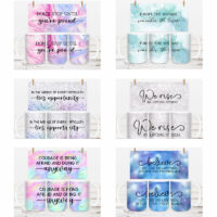 Alternative view of Ceramic Mug Printed 6 Designs Wrap Glitter Galaxy Inspirational Group A 15oz Capacity