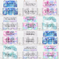 Ceramic Mug Printed 6 Designs Wrap Glitter Galaxy Inspirational Group A 11oz Capacity - Image 9