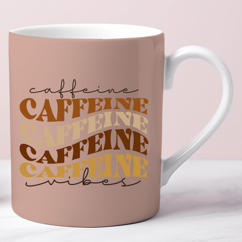 Ceramic Mug Printed 6 Designs Coffee Lover Earthtone Group B 11oz Capacity - Image 5