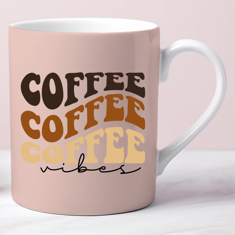 Ceramic Mug Printed 6 Designs Coffee Lover Earthtone Group A 11oz Capacity - Image 4