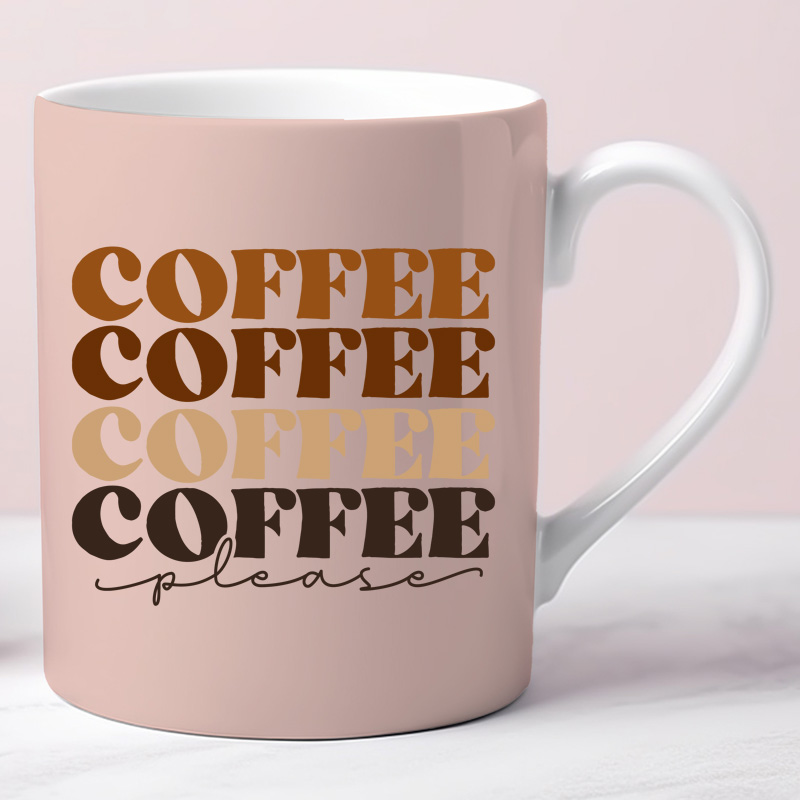 Ceramic Mug Printed 6 Designs Coffee Lover Earthtone Group A 11oz Capacity - Image 5
