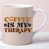 Alternative view of Ceramic Mug Printed 6 Designs Coffee Lover Earthtone Group A 15oz Capacity