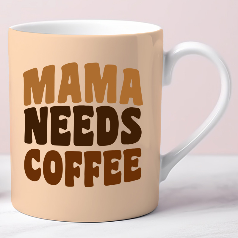 Ceramic Mug Printed 6 Designs Coffee Lover Earthtone Group A 11oz Capacity - Image 2