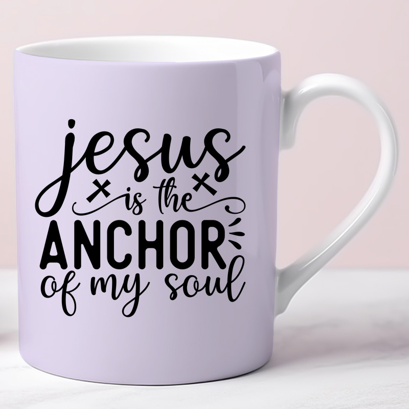 Ceramic Mug Printed 6 Designs Pastel Inspiring Faith Quotes Group B 11oz Capacity - Image 2