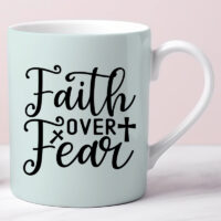Alternative view of Ceramic Mug Printed 6 Designs Pastel Inspiring Faith Quotes Group B 15oz Capacity