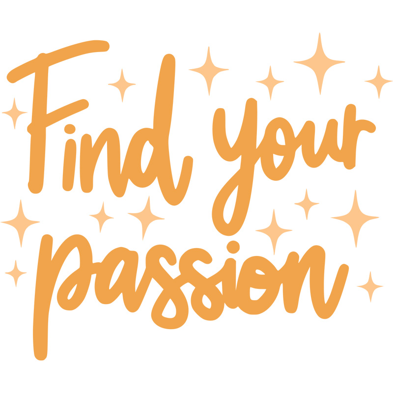 Tee Shirt Printed Pastel Coloured Quotes - Find Your Passion - Image 3
