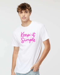 Alternative view of Tee Shirt Printed Pastel Coloured Quotes - Keep It Simple