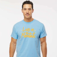 Alternative view of Tee Shirt Printed Pastel Coloured Quotes - Live In The Moment