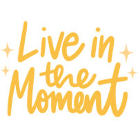Tee Shirt Printed Pastel Coloured Quotes - Live In The Moment - Image 3