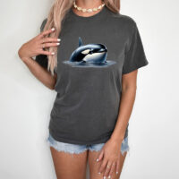 Tee Shirt Printed Orca Design #02