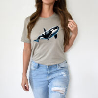 Alternative view of Tee Shirt Printed Orca Design #04