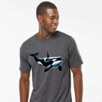 Tee Shirt Printed Orca Design #05