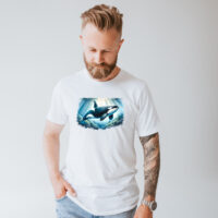 Tee Shirt Printed Orca Design #08