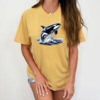 Tee Shirt Printed Orca Design #10