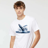 Alternative view of Tee Shirt Printed Humpback Whale #01