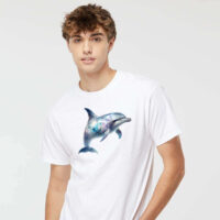 Tee Shirt Printed Moonstone Dolphin #03