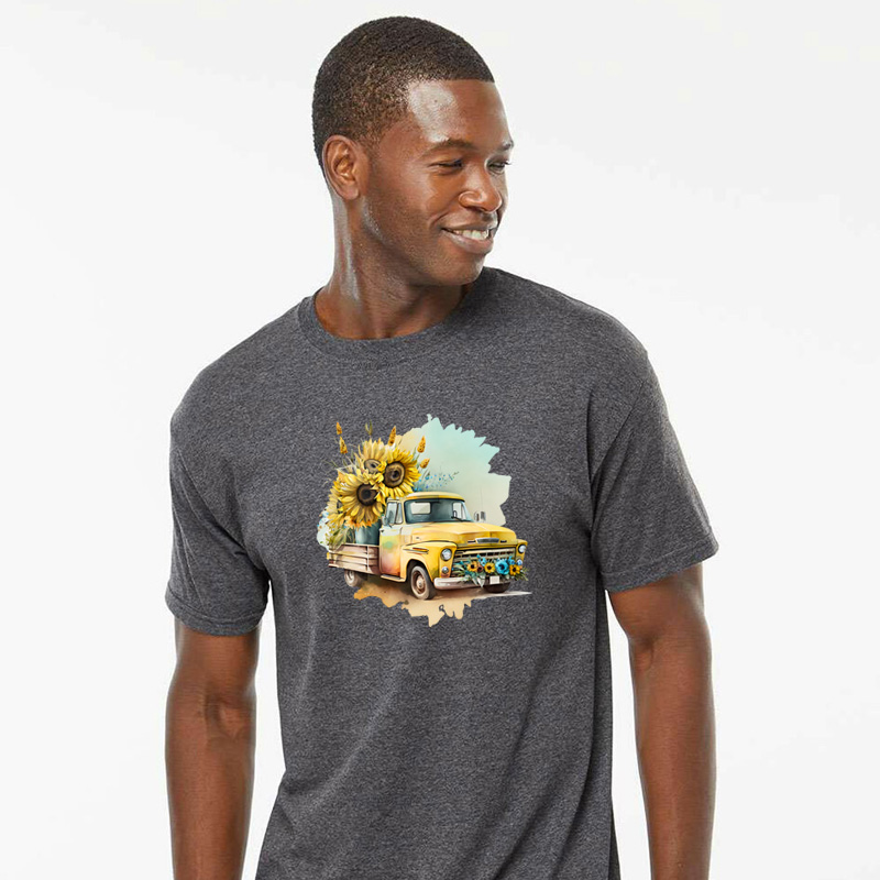 Tee Shirt Printed Sunflower #06 - Image 2