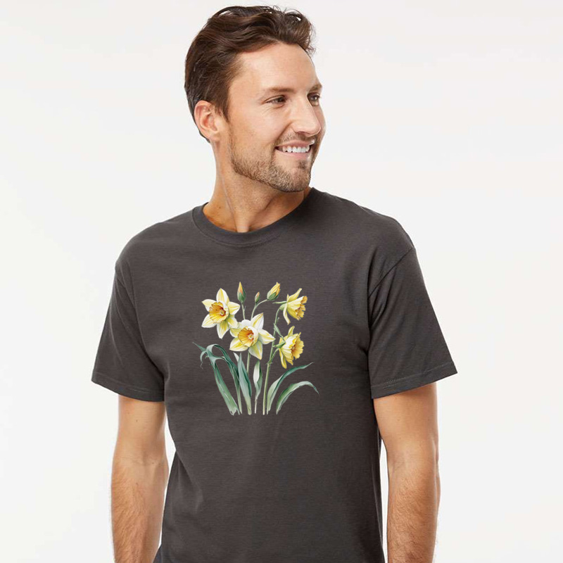 Tee Shirt Printed Daffodil #02 - Image 2